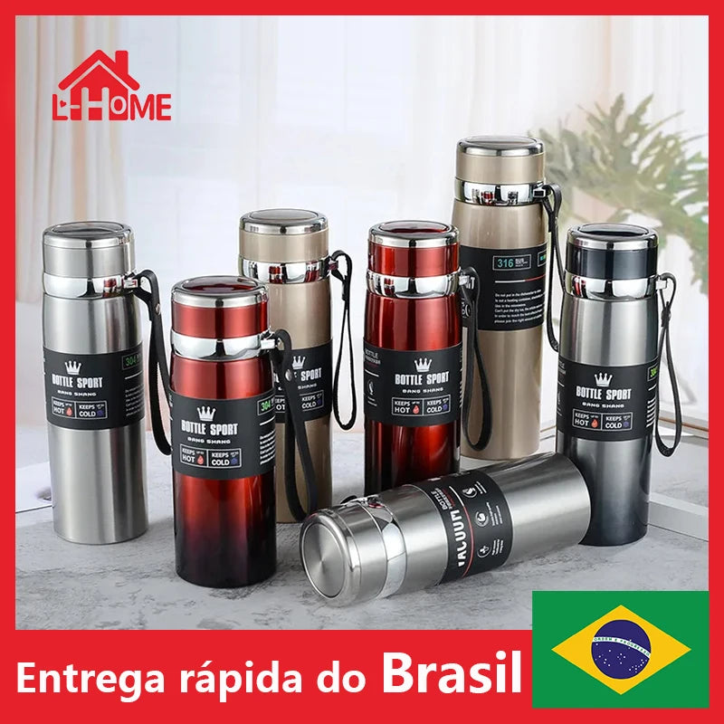 🌟 Garrafa Térmica 800ml – Sua Bebida na Temperatura Ideal por Muito Mais Tempo! 🌟